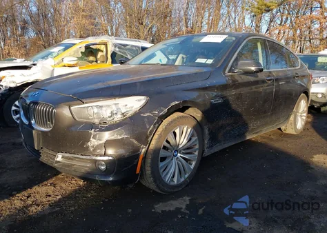 2016 BMW 535I Gran Turismo z USA, uszkodzony, nr VIN WBA5M2C5XGGH99400
